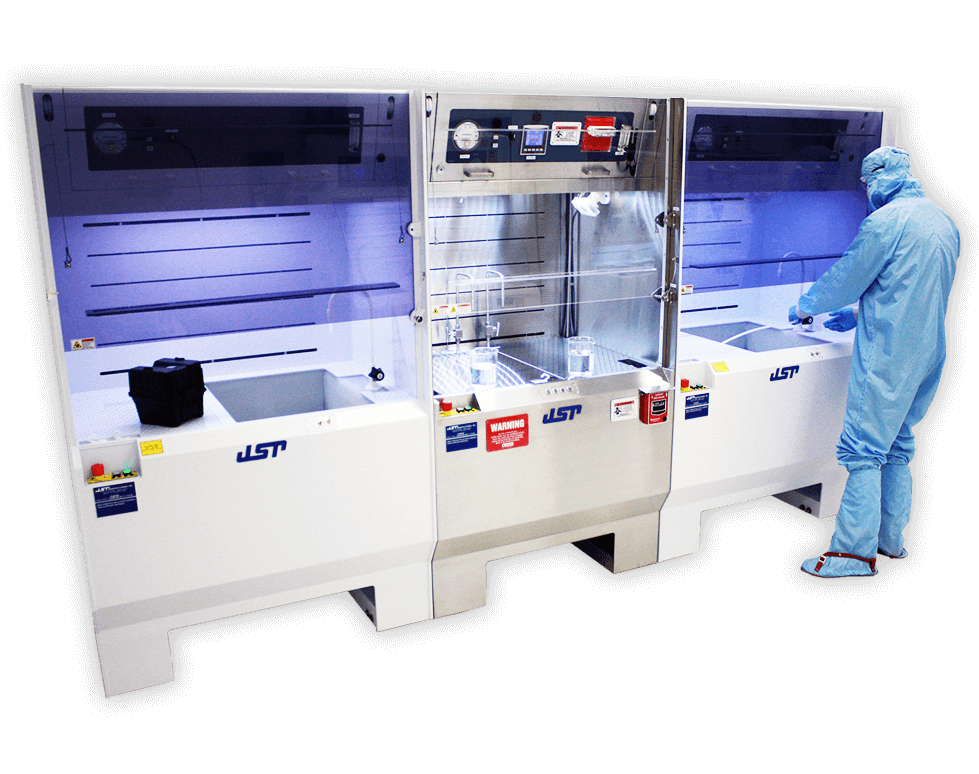 Manual, Semi-Automated, and Fully Automated Wet Processing Equipment w/ Dry In – Dry Out Capability